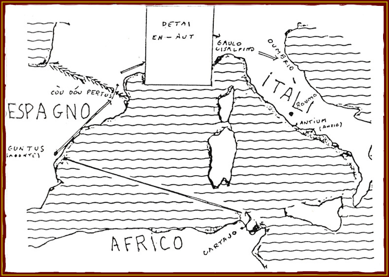 Annibau de Cartajo à Roumo Istòri Nostro
